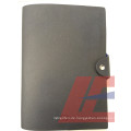 Leder Cover Notizbuch Tagebuch Agenda Magnet Button